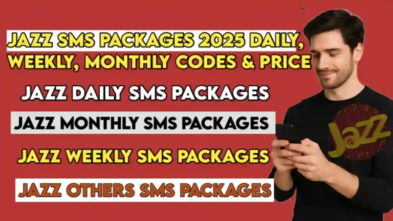 Jazz SMS Packages 2025 – Daily, Weekly, Monthly Codes
