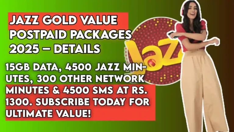 Jazz Gold Value Postpaid Package 2025 – Details