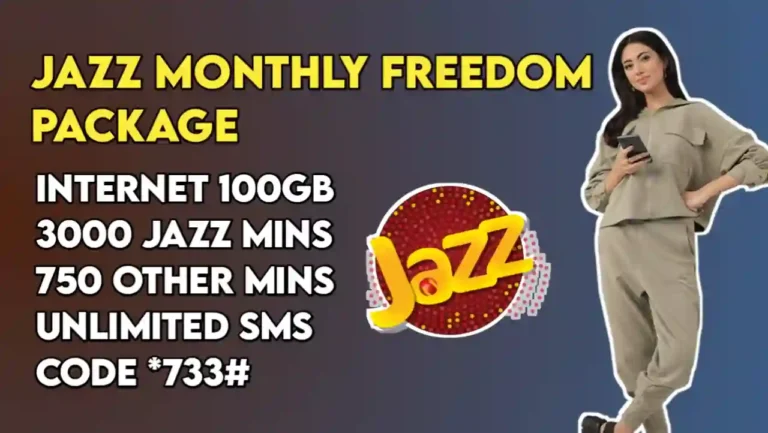 Jazz Monthly Freedom package – 100 GB Data & codes