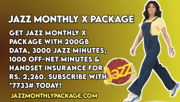 Jazz Monthly X package – 200 GB Offers & Subscription Code