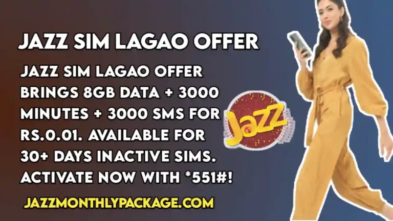 Jazz Sim Lagao Offer – 30 days off sim code 2025