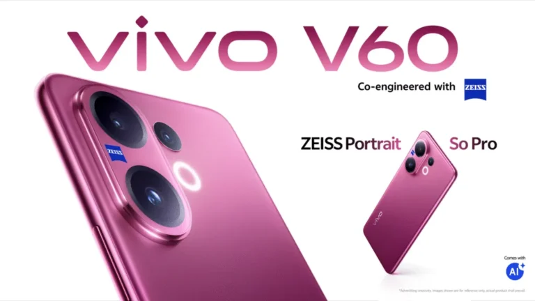 Vivo V60 Coming to Pakistan: ZEISS Camera System & 6500mAh Battery