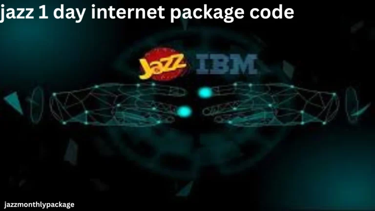 jazz 1 day internet package code