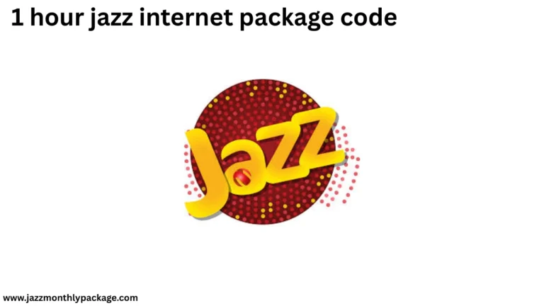 1 hour jazz internet package code