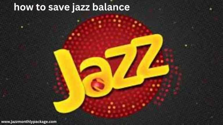 how to save jazz balance