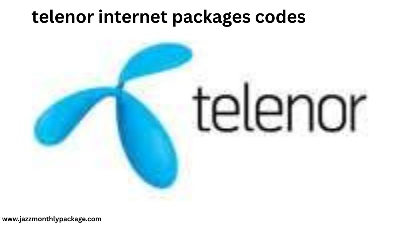 telenor internet packages codes