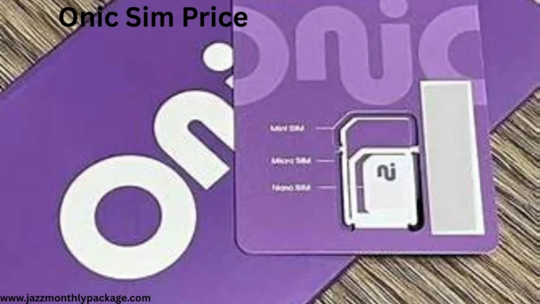 Onic Sim Price in Pakistan 2025 – Latest Packages & Charges