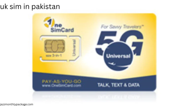 uk sim in pakistan
